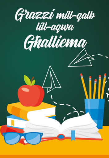 Picture of GRAZZI MILL-QALB LILL-AQWA GHALLIEMA KARTOLINA
